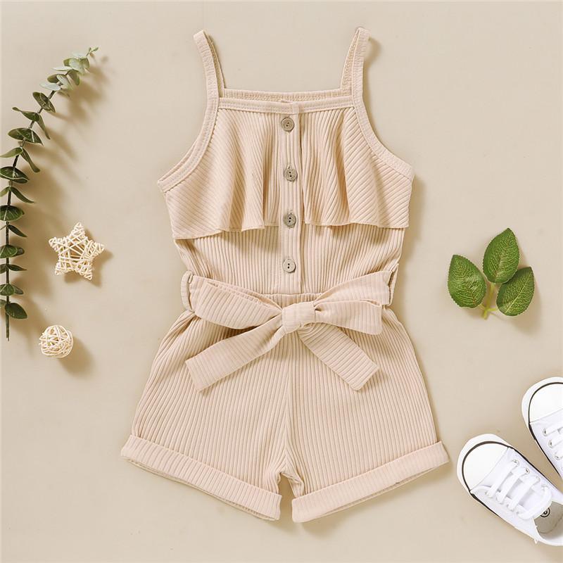 Solid Sling Bodysuit for Children's Clothing Wholesale - PrettyKid