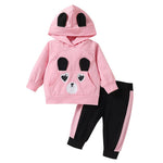2-piece Rabbit Pattern Hoodie & Pants for Toddler Girl - PrettyKid