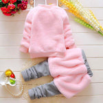 2-piece Fleece Suit for Toddler Girl - PrettyKid