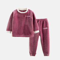 2-piece Fleece Casual Suit for Toddler Girl - PrettyKid