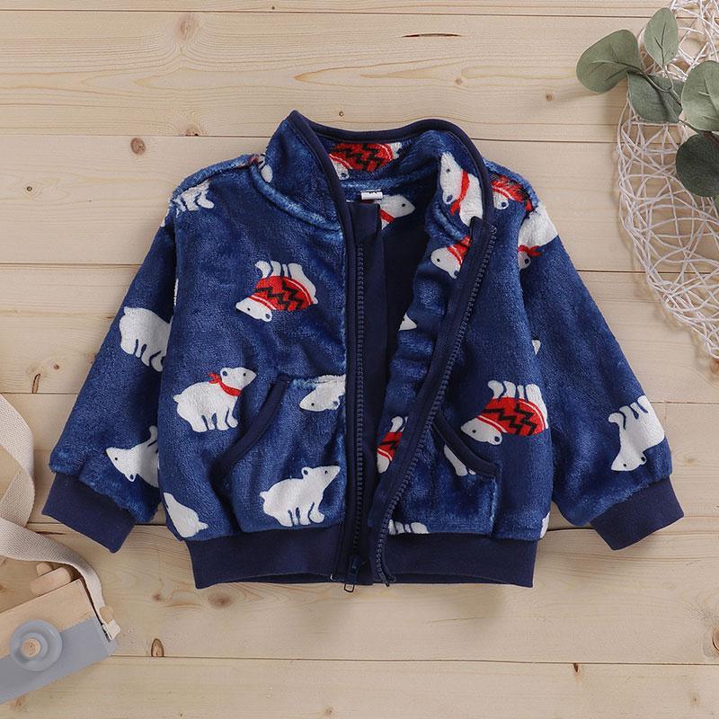 Fleece-lined Coat for Baby Boy - PrettyKid