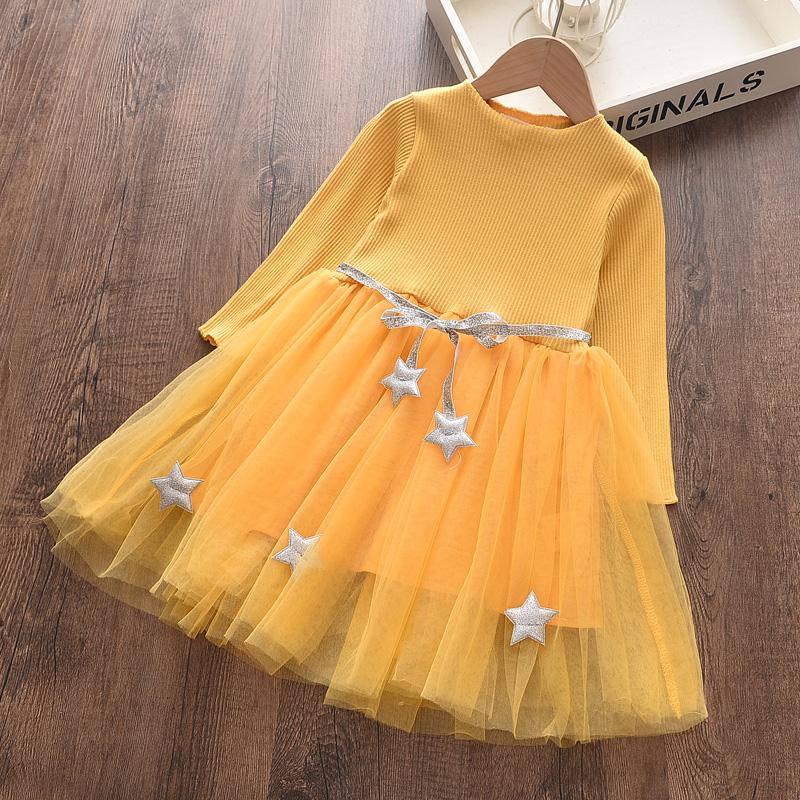 Sweet Pentagram Decor Dress for Toddler Girl - PrettyKid