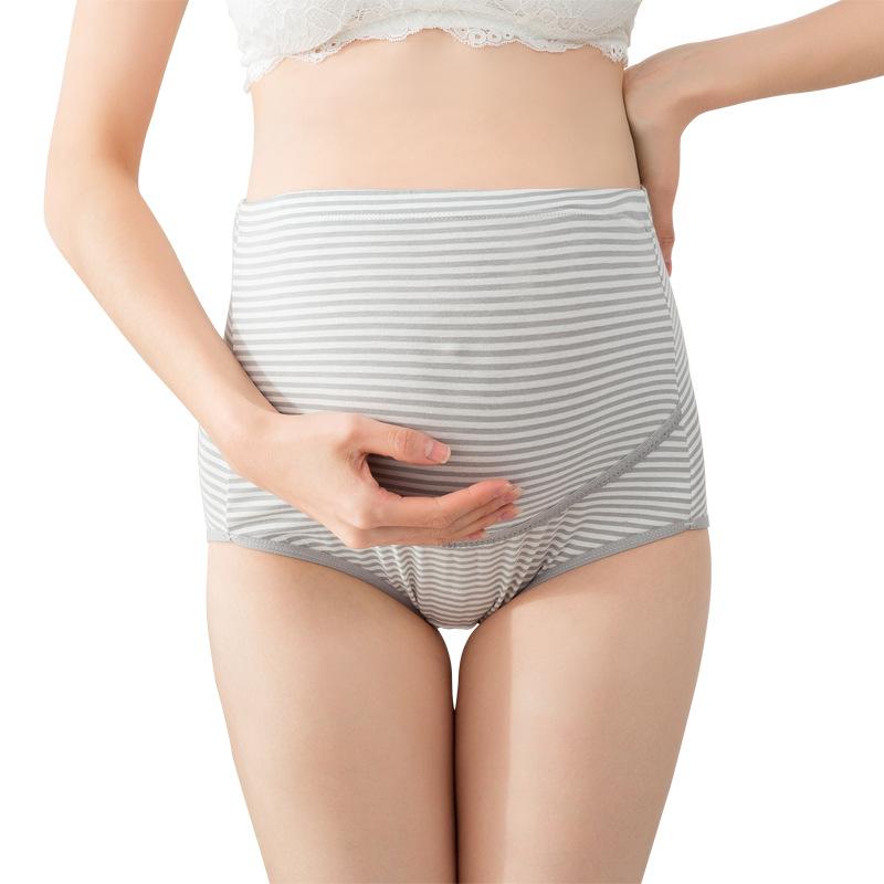 Striped Adjustable Highwaist Maternity Panties Women's Clothing - PrettyKid