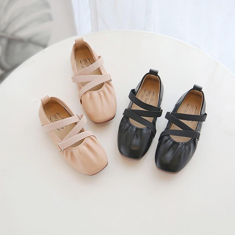 Set of Feet Leather Shoes for Toddler Girl - PrettyKid