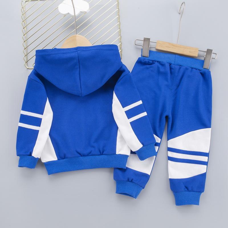 2-piece Color-block Hoodie & Pants for Children Boy - PrettyKid