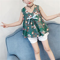 2-piece Sleeveless T-shirt & Shorts for Girl - PrettyKid