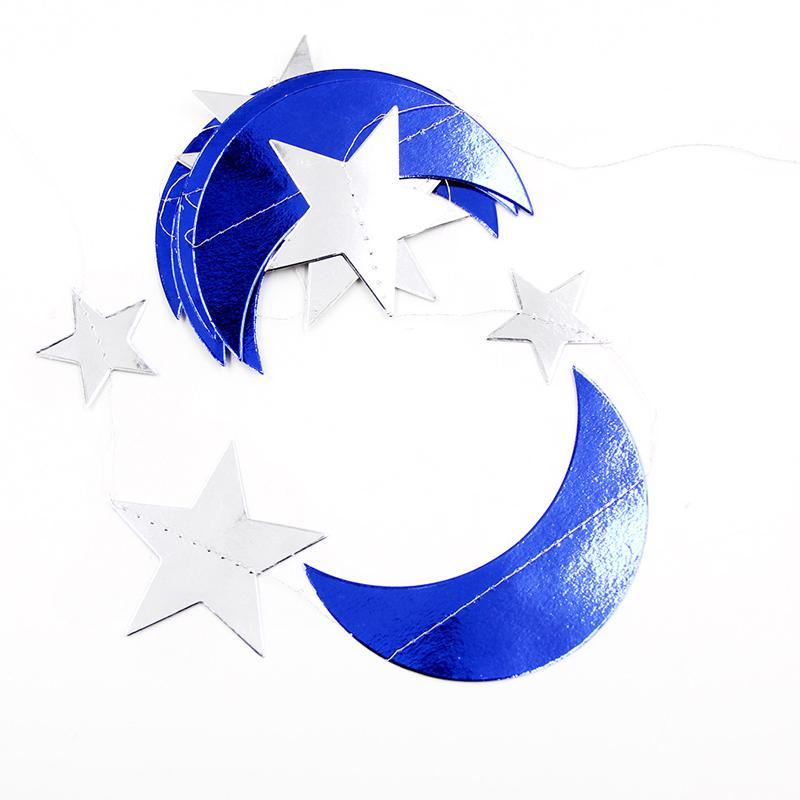 Moon and Star Garland Hanging String Children's Clothing - PrettyKid