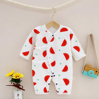 Baby Cartoon Animal Print Bodysuit Baby One Piece Jumpsuit - PrettyKid