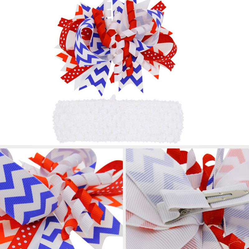 Independence Day Bow Headband - PrettyKid