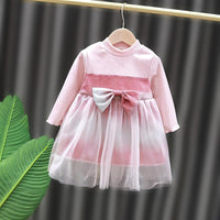 Bowknot Mesh Dress for Toddler Girl - PrettyKid