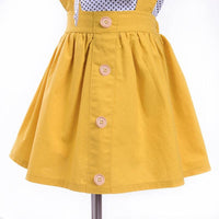 Toddler Girl Polka Dot Pattern Strap Dresses & Bow Headgear Children's Clothing - PrettyKid