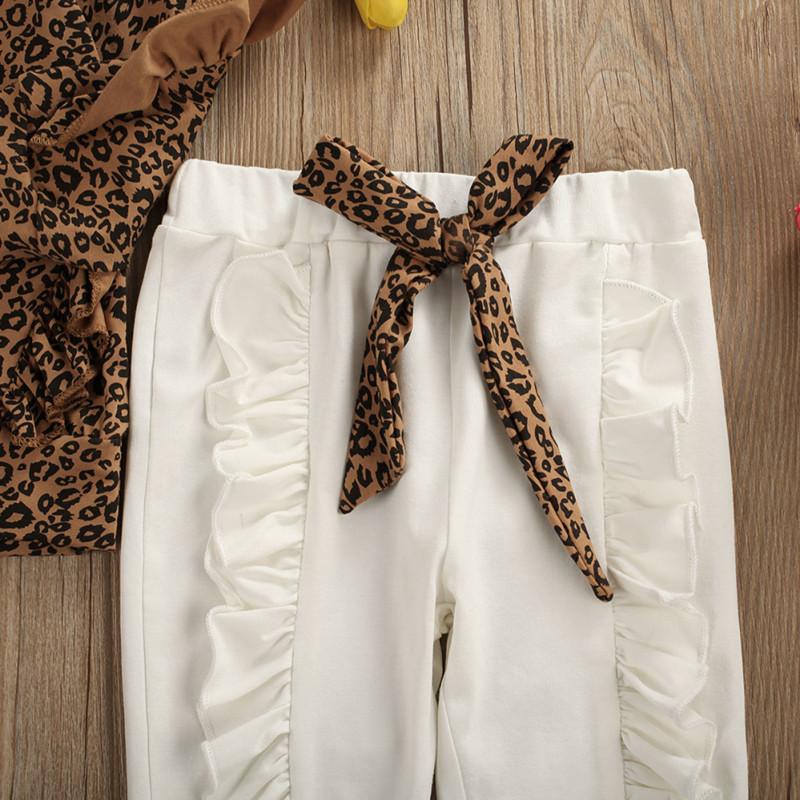 3-piece Leopard Printed Blouse with Headband & Pants for Toddle Girl - PrettyKid