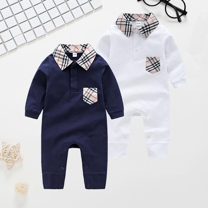 Casual Plaid Lapel Collar Jumpsuit for Baby Children's clothing wholesale - PrettyKid