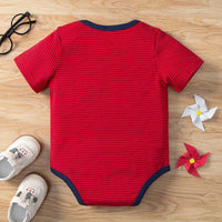 Baby Boy Striped Romper Baby Boy Romper Jumpsuit - PrettyKid