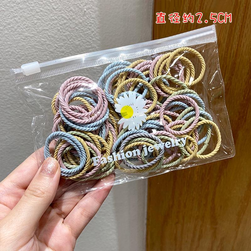 100-piece Colorful Hair rope Children's Clothing - PrettyKid