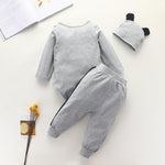 3-piece Romper & Hat & Pants for Baby Boy - PrettyKid