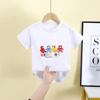 Toddler Boy Cartoon Bear Pattern Letter Print T-shirt - PrettyKid