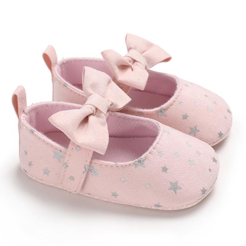 Velcro Bowknot Baby Shoes - PrettyKid