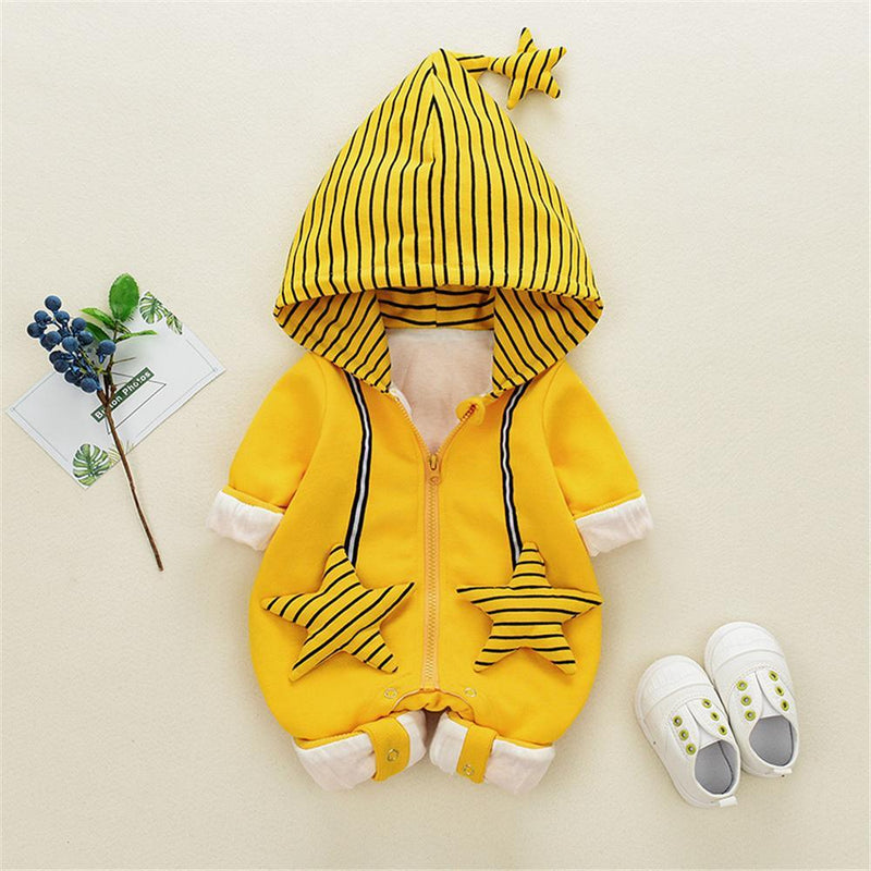 3D Design Star Hooded Jumpsuit for Baby - PrettyKid