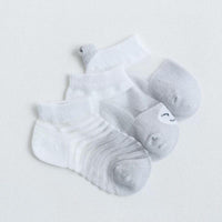 3 Pairs Of Baby Summer Ultra-thin Mesh Breathable Ice Silk Boat Socks Children Socks - PrettyKid