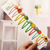 Five Pairs of Cute Hair Clip - PrettyKid