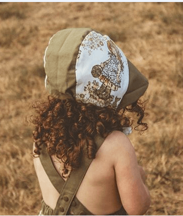 Fashionable Cartoon Print Army Green Dress - PrettyKid