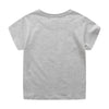 Boys Short Sleeve Crew Neck Rocket Print T-Shirt Toddler Tee Shirts Wholesale - PrettyKid