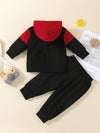 Colorblock Amazing Number 2 Print Hoodie Hat Set With Pant Kids Designer Clothing Wholesale - PrettyKid