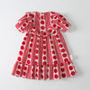 18M-6Y Toddler Girls Ruffle Trim Flower Striped Dresses Fashion Girl Wholesale