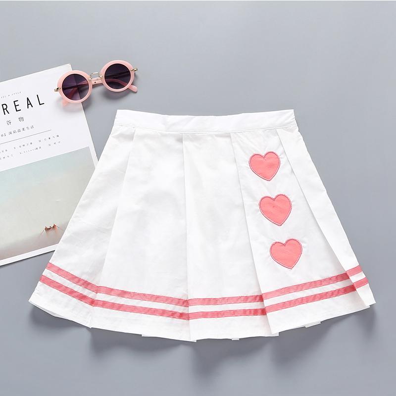Girls Wild Love Embroidery Skirt - PrettyKid