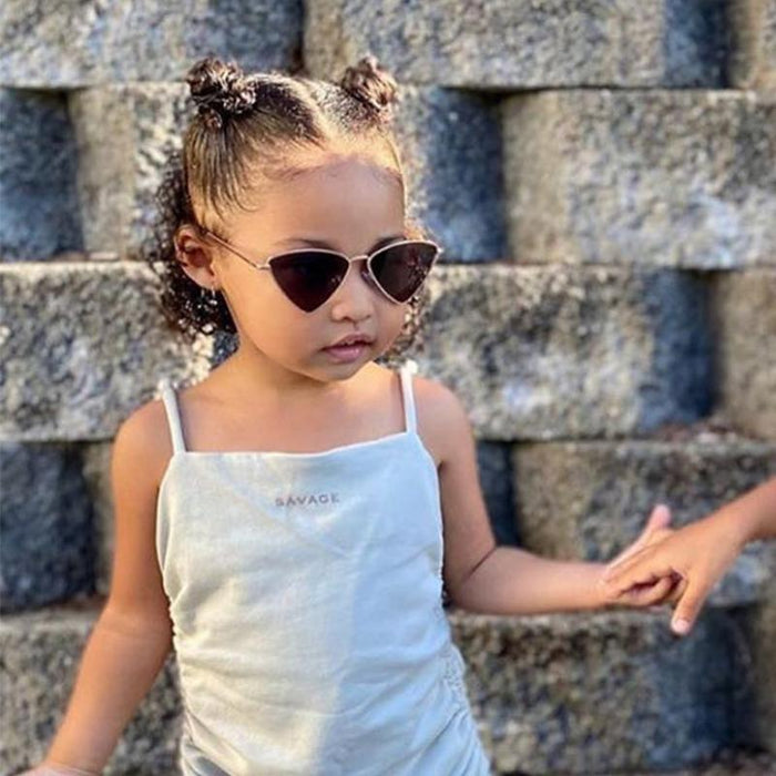 Triangle Metal Frame Sunglasses Children's Clothing - PrettyKid