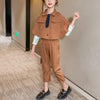 kids wear supplier Kid Girl Classic Cape Top & Pants - PrettyKid