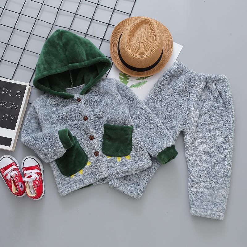 2-piece Flannel Hoodie & Pants for Children Boy - PrettyKid