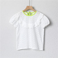 Grow Girl Lace Hollow Top - PrettyKid