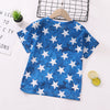 4-12Y Independence Day Kid Boy Star Tie-Dye Print T-Shirts Independence Day Wholesale Kids Boutique Clothing - PrettyKid