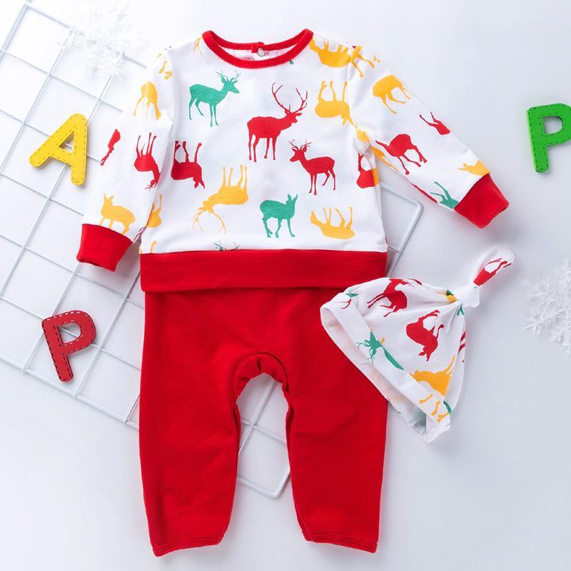 2-piece Cartoon Jumpsuits and Hat Sets for Baby - PrettyKid