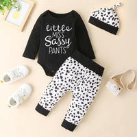 3-piece Romper & Leopard Hat & Leopard Pants for Baby - PrettyKid