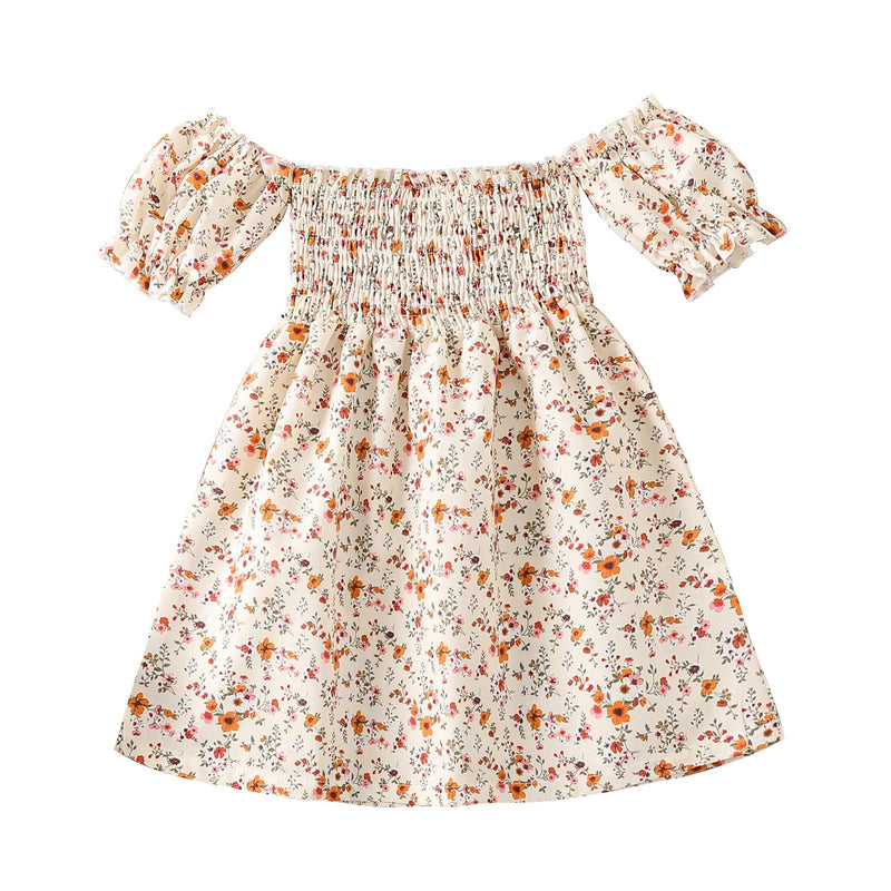 9months-4years Toddler Girl Dresses Children's Clothing New Summer Girl Baby Sweet Floral Dress Children's Princess Dress - PrettyKid