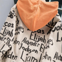 Letter Pattern Hoodie for Children - PrettyKid