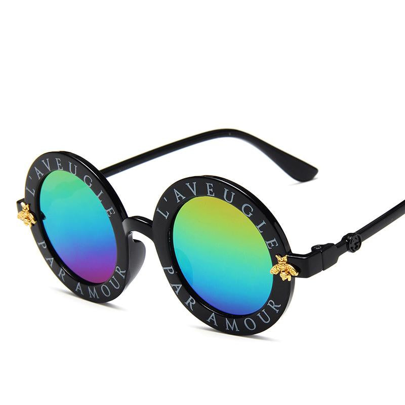 Letter Pattern Sunglasses - PrettyKid