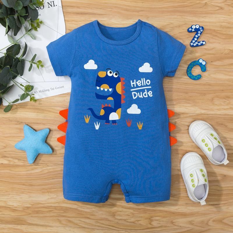 Dinosaur Pattern Bodysuit for Baby - PrettyKid