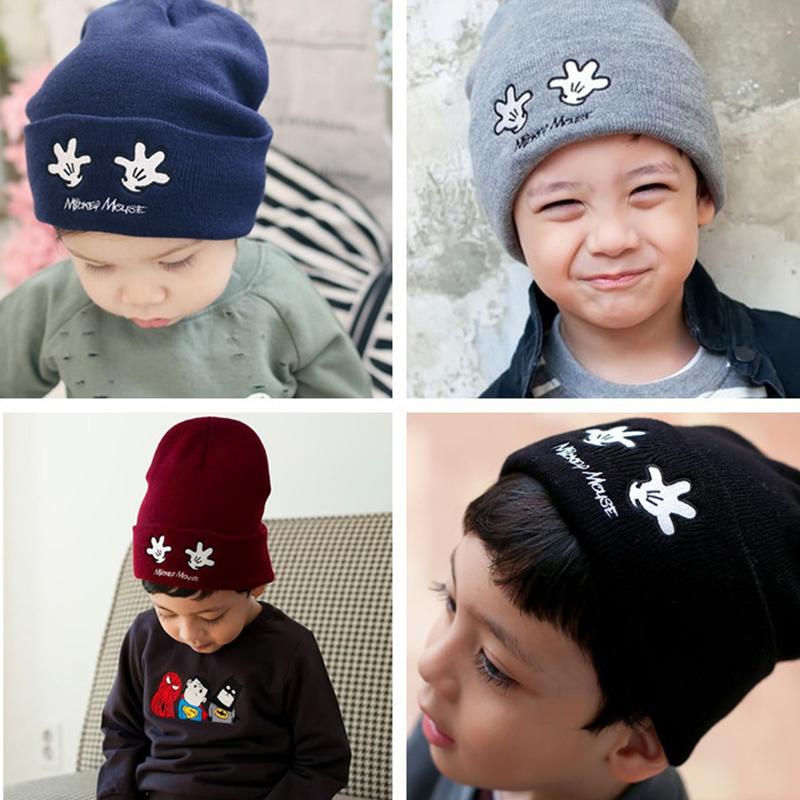 Children's Knitted Hat With Embroidery Design - PrettyKid