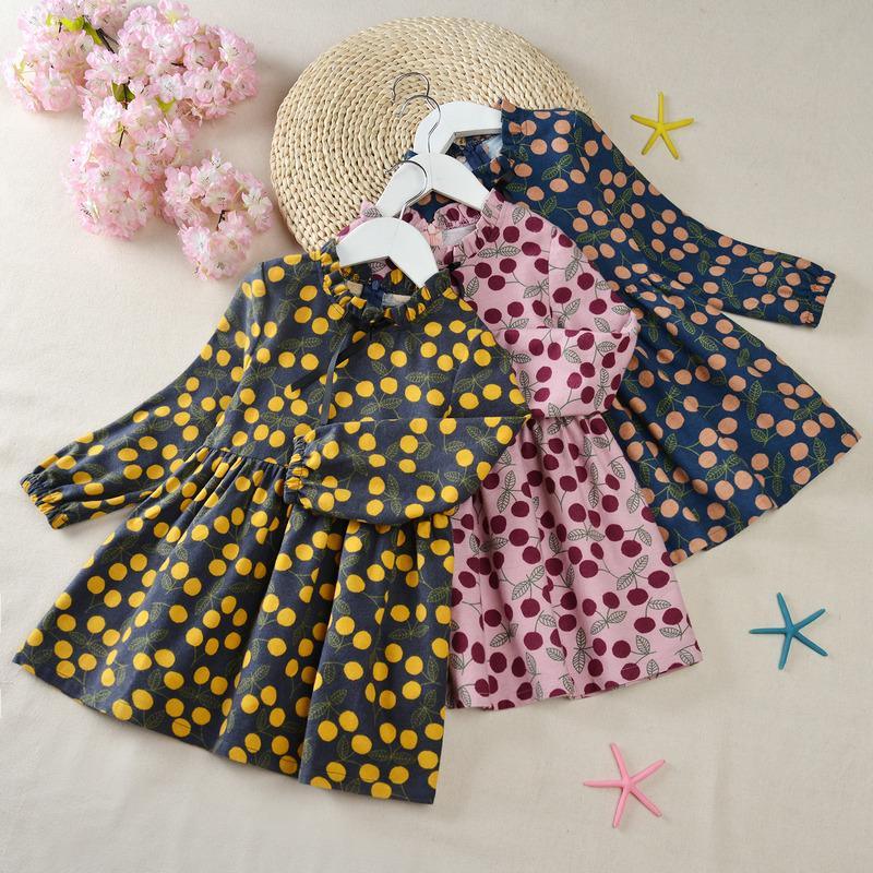 Ruffle Flower Pattern Dress for Toddler Girl - PrettyKid