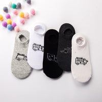 5-piece Cotton Children's Low Cut Socks - PrettyKid