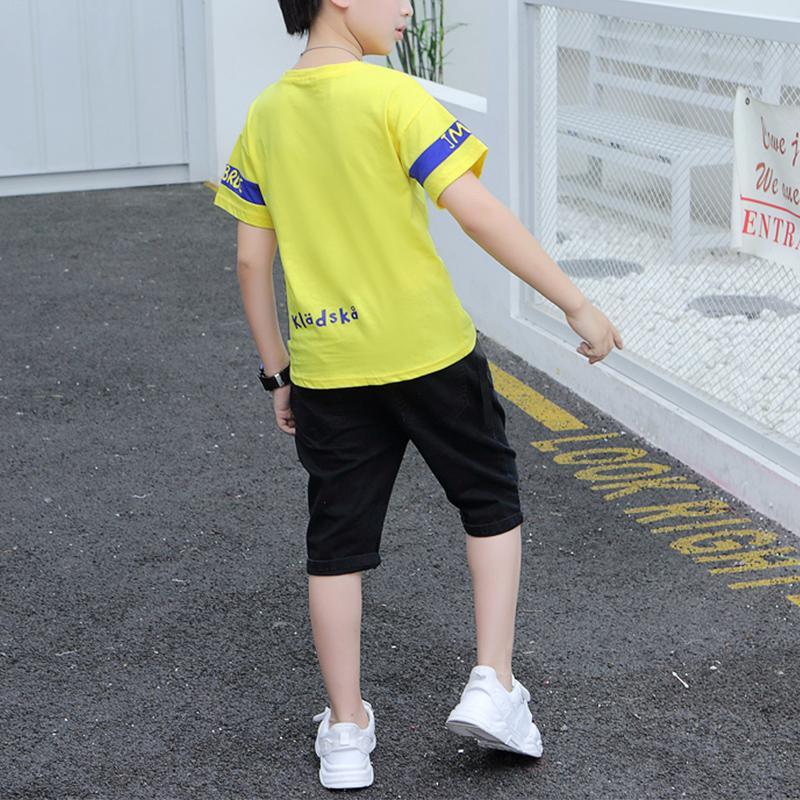 2-piece Cartoon Design T-shirt & Shorts for Boy - PrettyKid