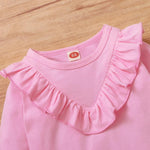 2-piece Ruffle Sweatshirt & Floral Pants for Baby Girl Wholesale Children's Clothing - PrettyKid