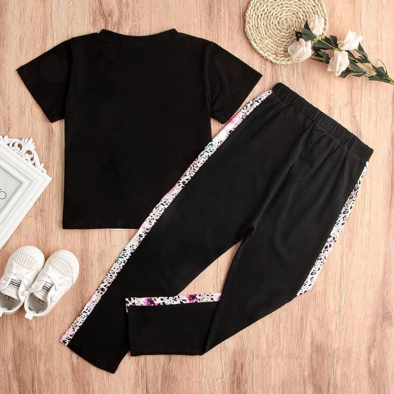 Floral Short-sleeve Top and Pants Set - PrettyKid