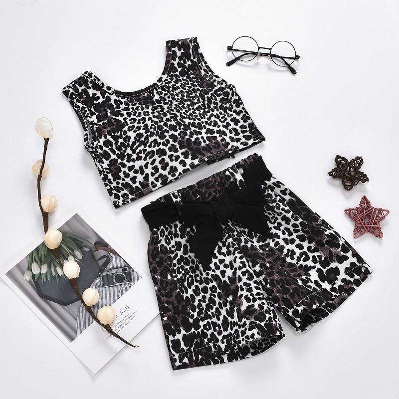 Leopard Print Tank Top and Shorts Set - PrettyKid