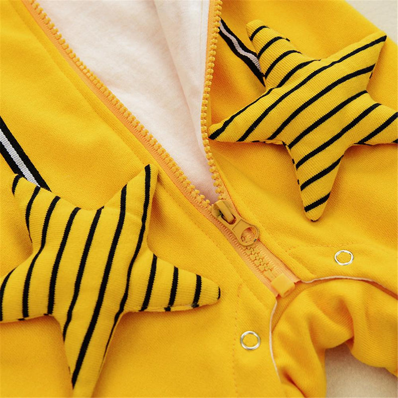3D Design Star Hooded Jumpsuit for Baby - PrettyKid