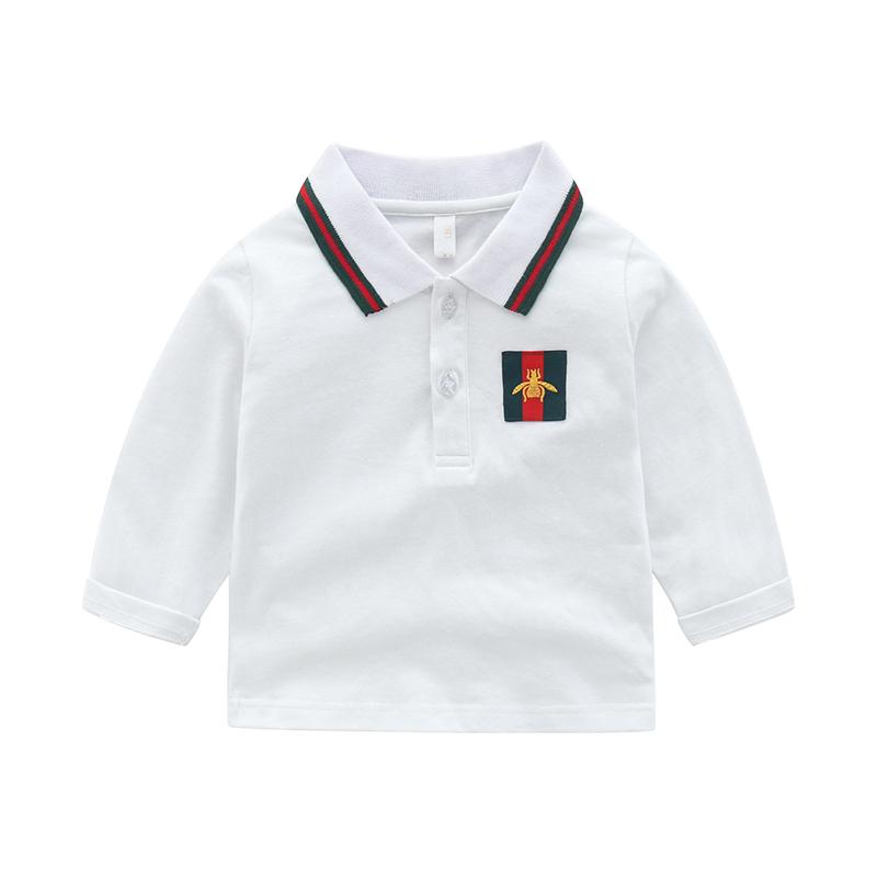 Solid Stripes Long Sleeve T-shirt for Children Boy - PrettyKid
